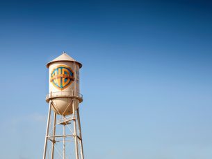 Los Angeles, United States - October 4, 2012: Warner Bros Studio Tower is a recognizable symbol of one the most known motion picture studio in the world.